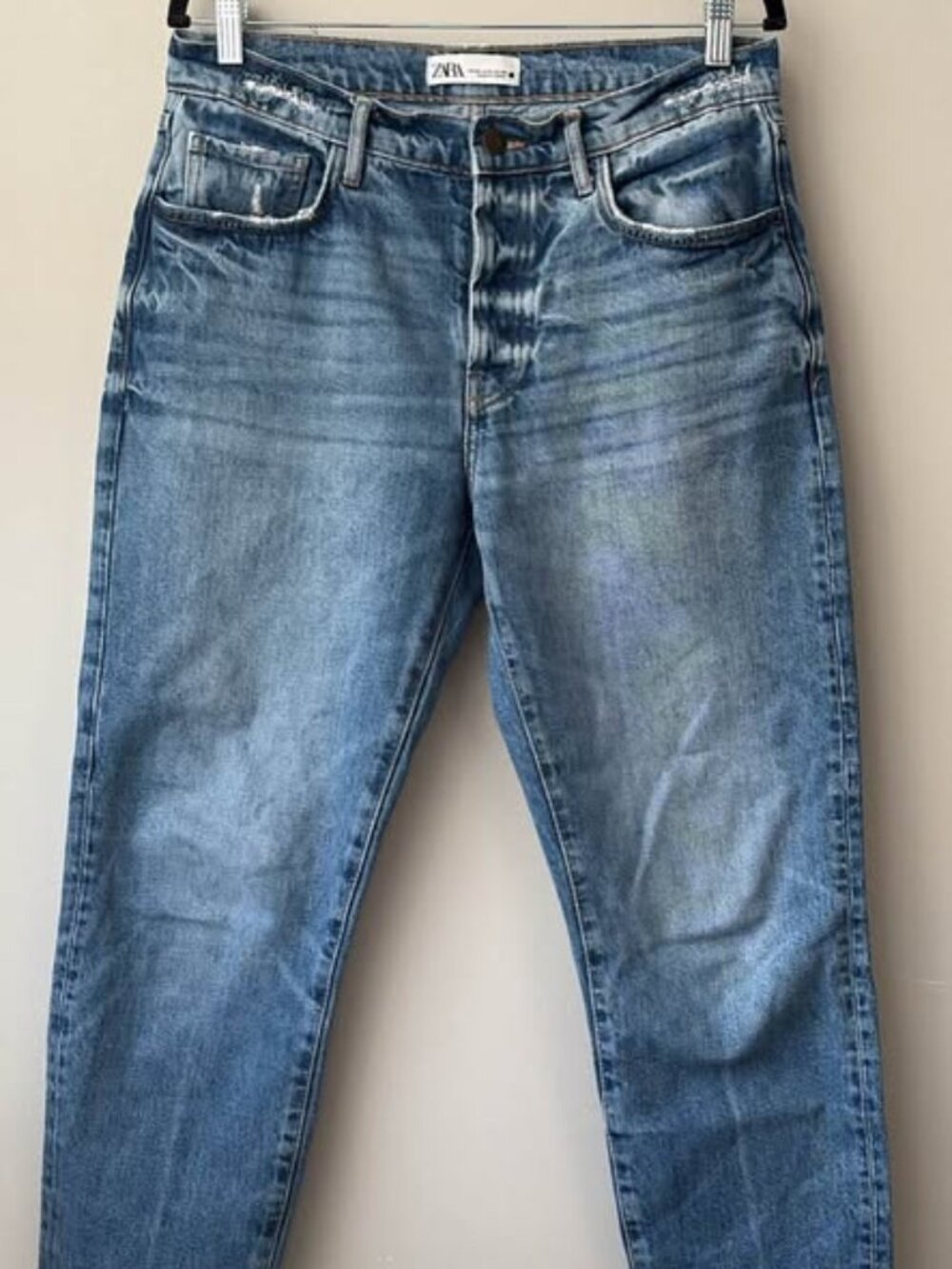 Zara High Rise Button Fly Jeans 8 - Picture 2 of 8